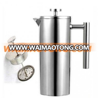 350ml 800ml 1000ml stainless steel double wall french press coffee maker