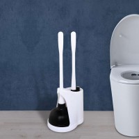 Two in one design TPR toilet brush with plunger new design replacement toilet brush head  toilet plunger and brush set