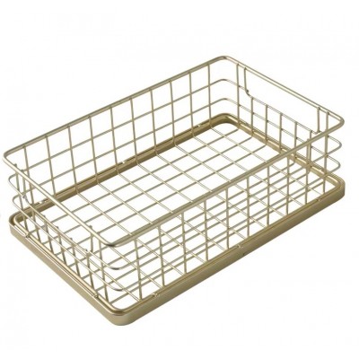 Kitchen Cabinets Pantry Bathroom Laundry Room Closets Metal Wire Food Storage Organizer Basket with Handles