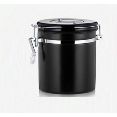 Hot Sales Metal Canisters Set Dry Food Storage Container For Kitchen Black Color