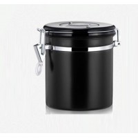 Hot Sales Metal Canisters Set Dry Food Storage Container For Kitchen Black Color