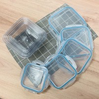 LULA Ultra Clear Shatter Proof BPA FREE Freezer Tritan Plastic Food Container Storage Box 5pcs