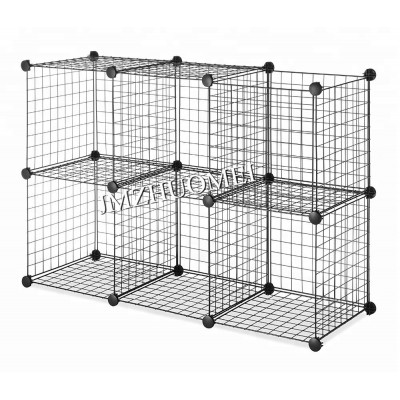 Metal Wire Storage Cubes, Cube Storage Organize, Cabinet 4 6 Regular Grids