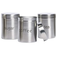 wholesale stainless steel lid metal sugar funky tea coffee storage decorative airtight canister